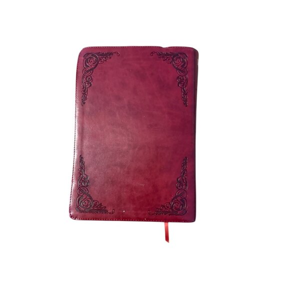 Giant Print KJV Holy Bible Faux Leather Cover Red Decorative Tabs Red Letter - Picture 5 of 10